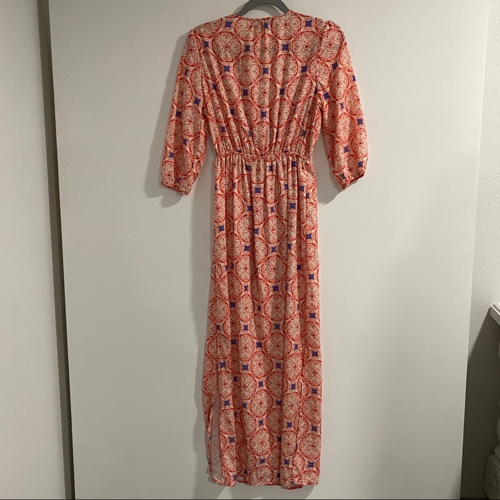Piper & Scoot Long Floor Length Dress Coral Maxi - Picture 4 of 6